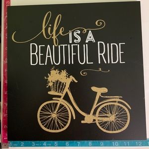 Bicycle art 12 x 12 pic & metal art bicycle 12”